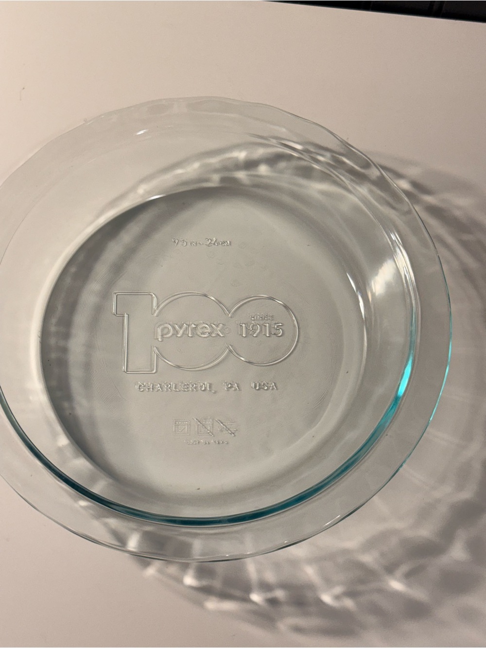 Pyrex Clear Glass Pie Dish - Transparent